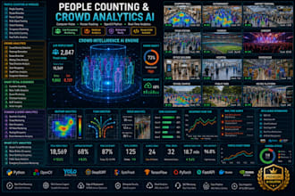 develop people counting crowd analytics computer vision yolo person tracking ai