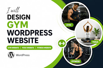 design wordpress gym website, yoga website, fitness website