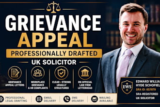 draft a UK grievance appeal letter HR complaint and employment letter
