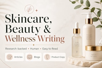 write engaging skincare, beauty and wellness content