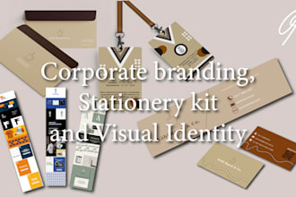 design professional corporate identity and stationery kit
