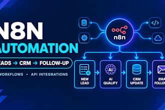 build n8n automation workflows for lead generation and CRM