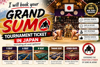 secure sumo tournament ticket, concert ticket, and other event tickets in japan