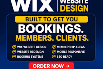 build wix booking website wix website redesign wix studio wix membership website