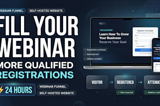 build webinar funnel, webinar automation, email SMS automation, sales funnel