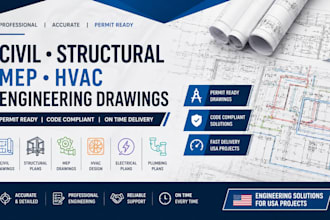 design civil structural engineering drawings mep plans permit in florida georgia