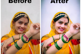 do professional portrait photo editing, color grading, and background blur