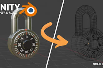 make 3d game ready assets for your unity projects