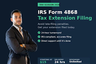 tax extension, form 4868, irs extension, tax filing, self employed tax
