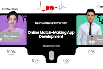 build online match making app, dating app, video chat app
