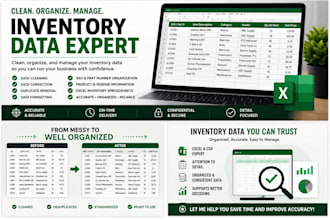 organize, clean up, and manage your inventory data