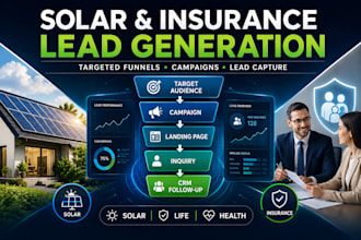generate solar and insurance leads with targeted funnels