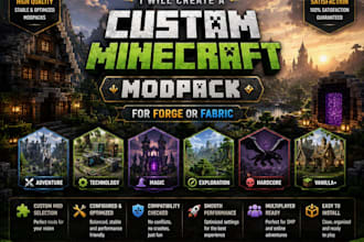 create a custom minecraft modpack for forge or fabric