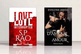 design creative book cover or ebook cover