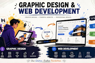 design graphics and develop modern responsive websites