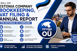 do estonia company bookkeeping, estonia vat filing and estonia annual report