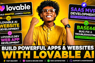 build lovable ai website, lovable dev app, lovable saas mvp, and base44 bug fix