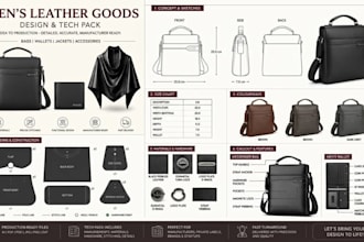 make professional leather bag and backpack tech pack