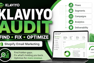 audit, fix and optimize your klaviyo email marketing for shopify
