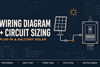 plug in solar wiring diagram with breaker and circuit sizing report