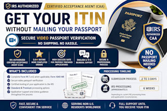 apply your itin individual taxpayer identification number as irs caa