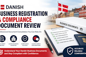 review danish business registration and compliance documents