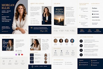 podcast media kit, press kit author press kit, book media kit speaker one sheet