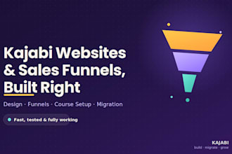 design your kajabi website, salesfunnel, learnwords kajabi migration sequence