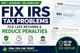 file 1099, w2, 941 and handle irs payroll tax compliance fast
