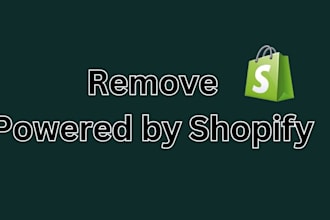 remove powered by shopify from shopify site in 2 days