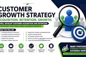 develop customer acquisition and retention strategies for business growth