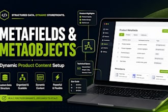 set up shopify metafields and metaobjects for dynamic product content