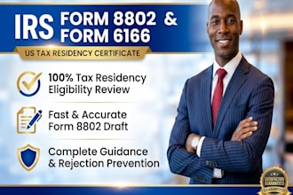 file irs form 8802 and obtain us tax residency certificate form 6166