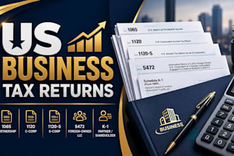 prepare US llc 1065, 1120, 1120s, 5472 business tax return