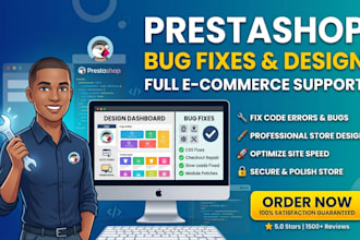 create a professional prestashop store fix prestashop issues and bugs