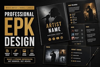 design a professional epk to help you land bookings and press