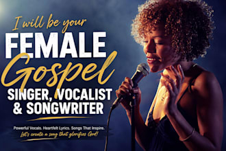 be your soulful female gospel vocalist and christian songwriter