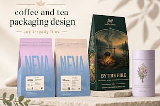 design premium coffee and tea packaging
