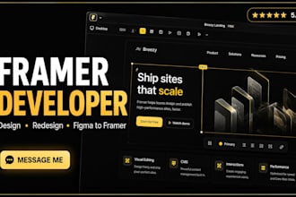 build, design, develop framer, figma to framer, framer website, framer developer