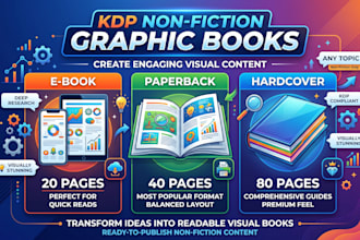 research and create an attractive graphic book for amazon KDP