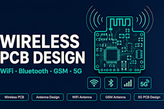 wireless pcb and antenna engineering for wifi, bluetooth, GSM, and 5g devices