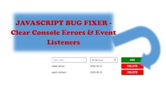 debug your javascript click events array loops and dom error