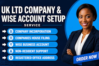 setup UK ltd company, do wise bank account registration for UK non UK resident