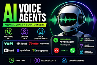 build voice agents vapi retell twilio elevenlabs bland synthflow gohighlevel CRM