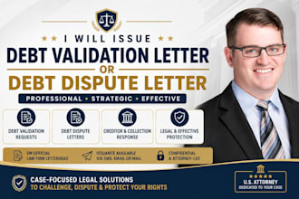 issue a debt validation letter or debt dispute letter to challenge creditors