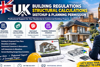 do uk building regulation structural calculation sketchup planning permission