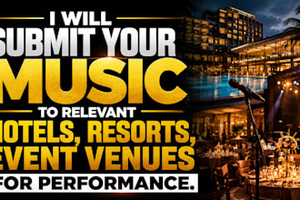 pitch your music to US hotels, resorts and event venues