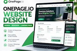 do landing page design onepage io website design and onepage io