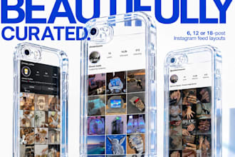 curate an instagram feed and visual direction for your brand