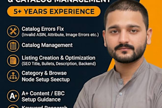 be your amazon catalog expert to fix listing errors and flat file